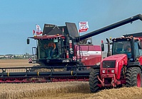 515,8 тонн зерна за смену: зерноуборочный комбайн GOMSELMASH GS2124 установил национальный рекорд