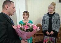 В Новобелицком районе вручили награду работнице ОАО «Гомсельмаш»